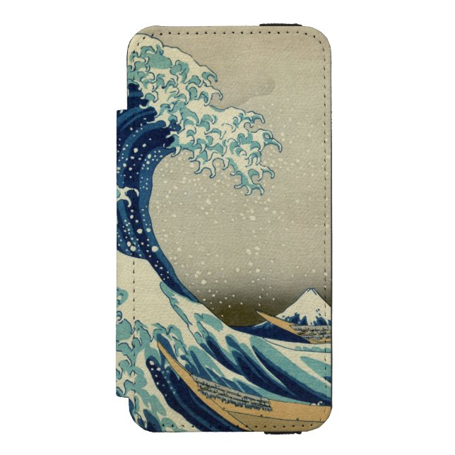 The Great Wave off Kanagawa Incipio iPhone Wallet Case (Folio Front)