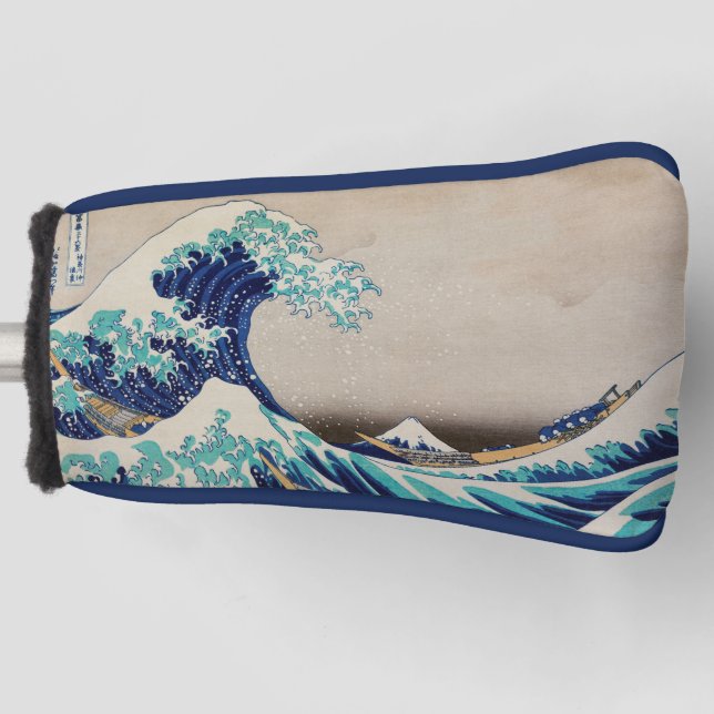 The Great Wave Off Kanagawa Japanese Woodblock Golf Head Cover (Front)