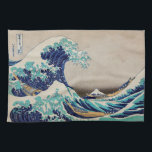 The Great Wave Off Kanagawa Japanese Woodblock Tea Towel<br><div class="desc">This high-quality kitchen towel comes printed with the striking,  iconic piece "Kanagawa Oki Nami Ura" (The Wave,  or,  The Great Wave Off Kanagawa),  by Katsushika Hokusai. For more like this,  and a wide range of other products,  please see our store.</div>