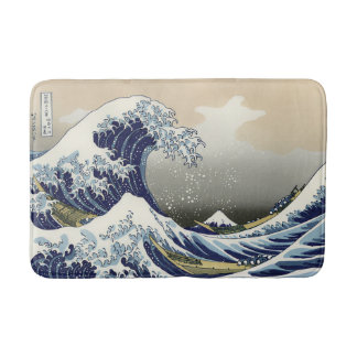 The Great Wave off Kanagawa Katsushika Hokusai Bath Mat