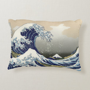 The Great Wave off Kanagawa Katsushika Hokusai Decorative Cushion