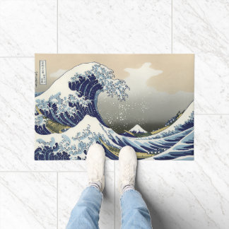 The Great Wave off Kanagawa Katsushika Hokusai Doormat
