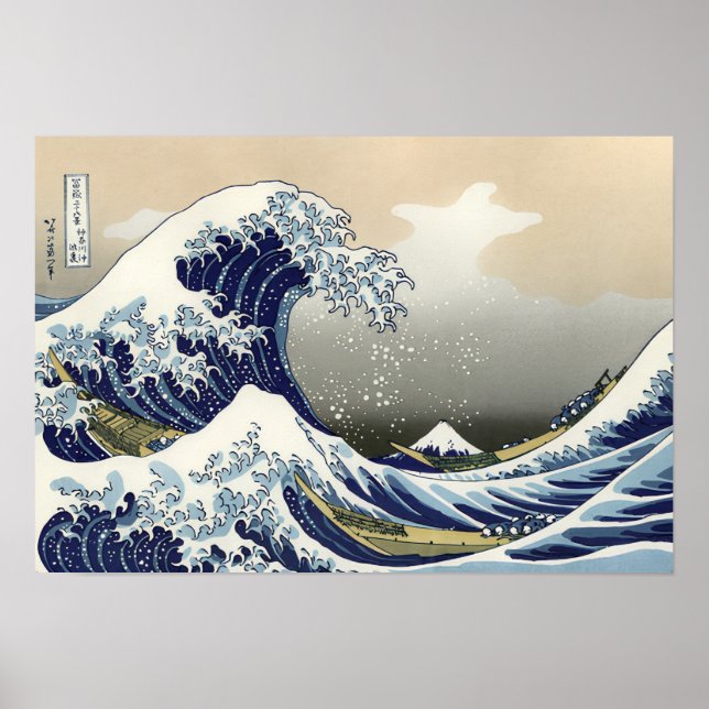 The Great Wave off Kanagawa Katsushika Hokusai  Poster (Front)