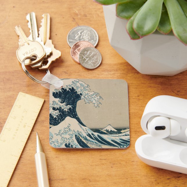 The Great Wave off Kanagawa Key Ring (Desk)