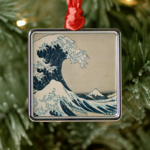 The Great Wave off Kanagawa Metal Ornament