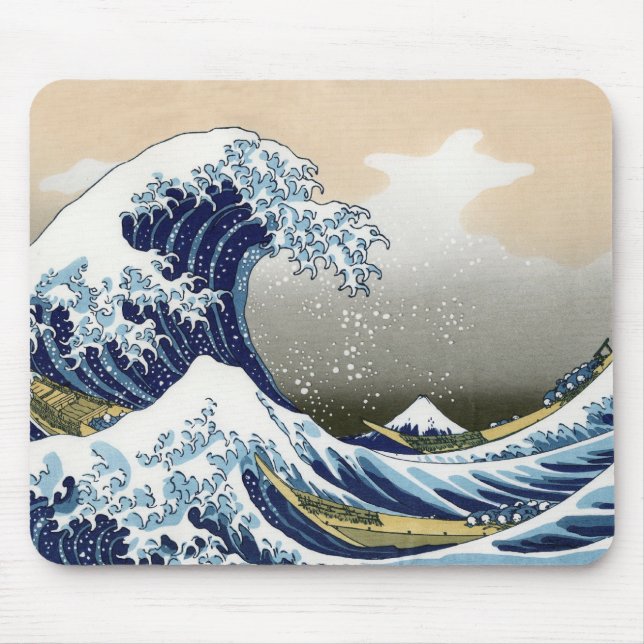 The Great Wave Off Kanagawa Mouse Pad (Front)
