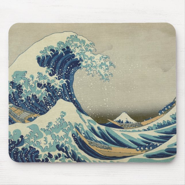 The Great Wave off Kanagawa Mouse Pad (Front)