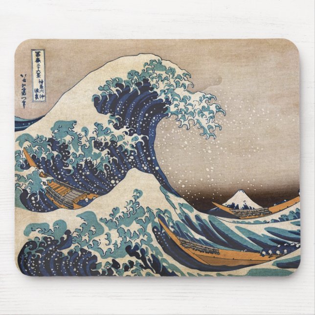The Great Wave off Kanagawa Mouse Pad (Front)