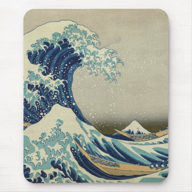 The Great Wave off Kanagawa Mouse Pad (Front)