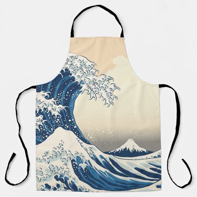 The great wave off kanagawa painting reproduction  apron (Front)