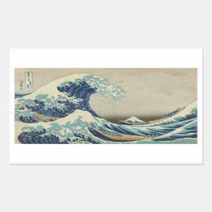 The Great Wave off Kanagawa Rectangular Sticker