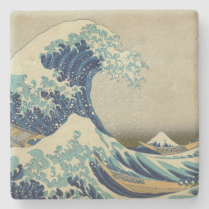 The Great Wave off Kanagawa Stone Coaster
