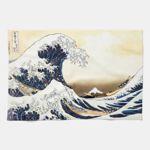 The Great Wave off Kanagawa Tea Towel