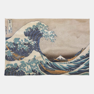 The Great Wave off Kanagawa Tea Towel
