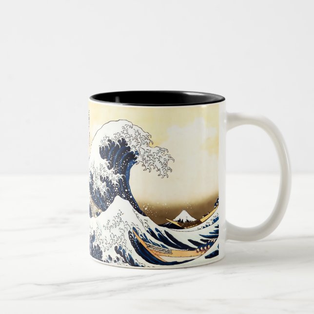 The Great Wave off Kanagawa Two-Tone Coffee Mug (Right)