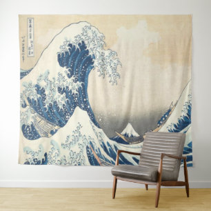 The Great Wave off Kanagawa Ukiyo-e Japanese Tapestry