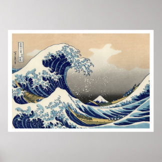 The Great Wave off Kanagawa Ukiyo–e Poster