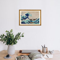 The Great Wave off Kanagawa vintage illustration