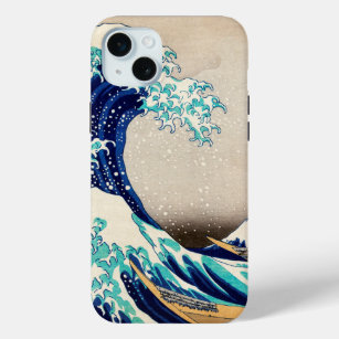 The Great Wave off Kanagawa Vintage Japanese Art iPhone 15 Mini Case