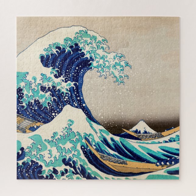 The Great Wave off Kanagawa Vintage Japanese Art Jigsaw Puzzle (Vertical)