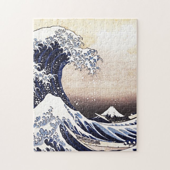 The Great Wave Off Kanagawa Vintage Japanese Art Jigsaw Puzzle (Vertical)