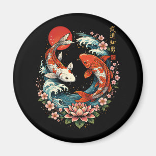 The Great Wave Off Koi Fish Magnet