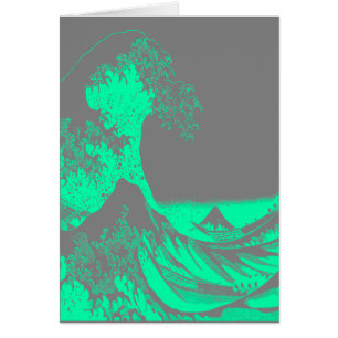 The Great Wave Seafoam Green & Grey