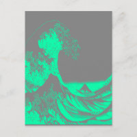 The Great Wave Seafoam Green & Grey