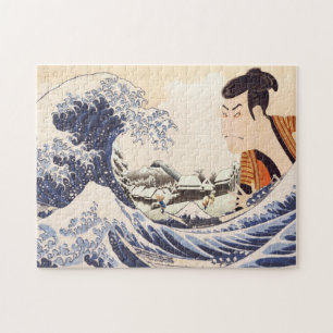 The Great Wave Ukiyoe Collages Jigsaw Puzzle