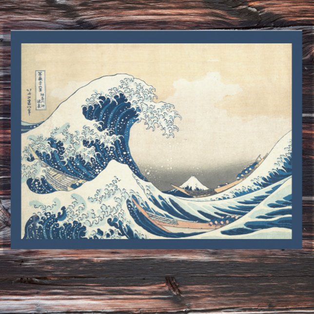 The Great Wave  -  Vintage Japanese  art  Postcard (Creator Uploaded)