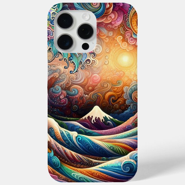 The Great Wave, wave off Kanagawa v3 Case-Mate iPhone Case (Back)