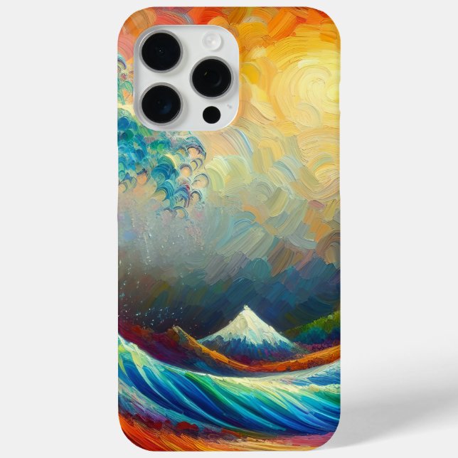 The Great Wave, wave off Kanagawa v4  Case-Mate iPhone Case (Back)