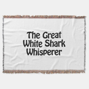 the great white shark whisperer throw blanket