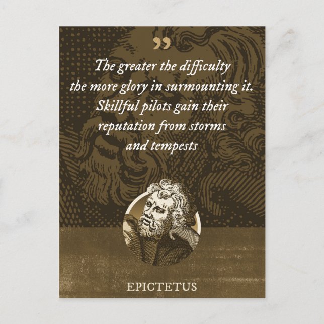 The greater the difficulty the more glory in  postcard (Front)