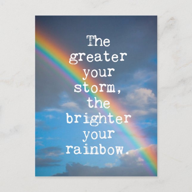 The Greater Your Storm Postcard (Front)