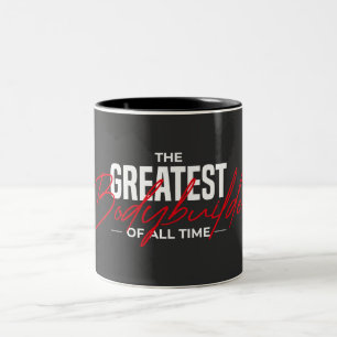 The Greatest Bodybuilder of All Time – Motivationa Two-Tone Coffee Mug