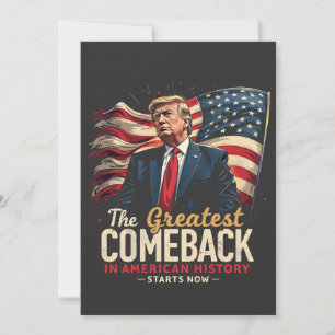 The Greatest Comeback in American History Trump Announcement