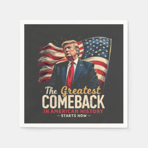 The Greatest Comeback in American History Trump Napkin