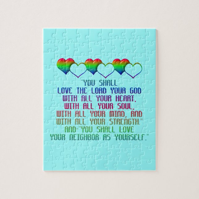 The Greatest Commandment Jigsaw Puzzle (Vertical)