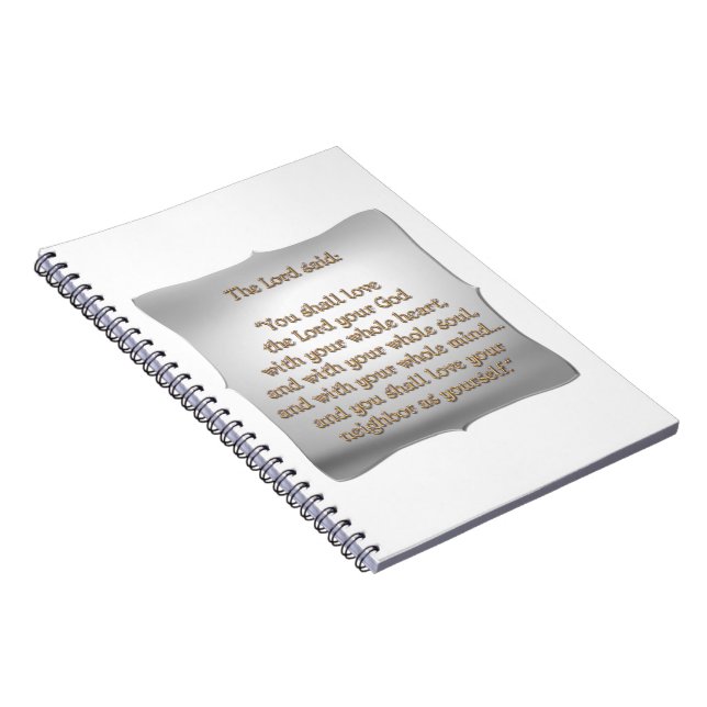 The Greatest Commandment Notebook (Right Side)