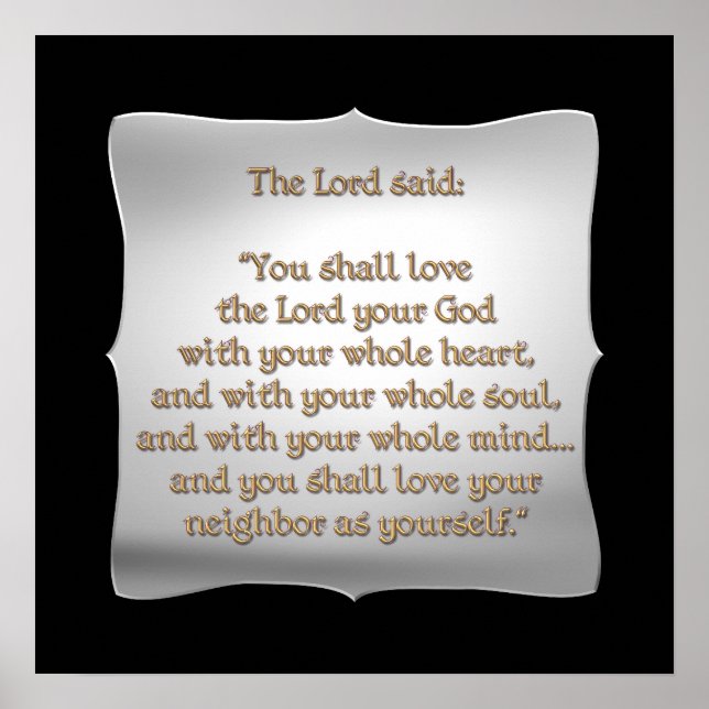 The Greatest Commandment Poster (Front)