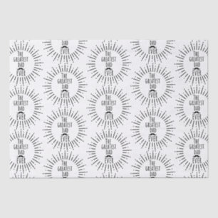 The Greatest Dad Ever Vintage Moustache Tissue Paper