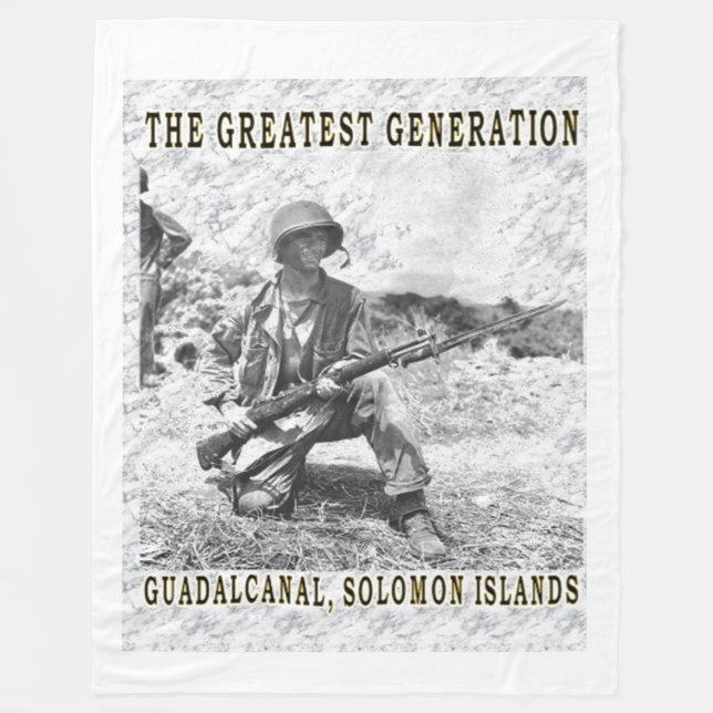 THE GREATEST GENERATION FLEECE BLANKET (Front)