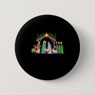 The Greatest Gift For All Christmas Nativity Jesus 6 Cm Round Badge