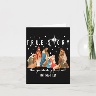 The Greatest Gift For All Christmas Nativity Jesus Card