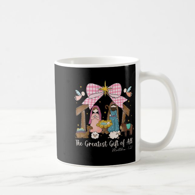 The Greatest Gift For All Christmas Nativity Jesus Coffee Mug (Right)