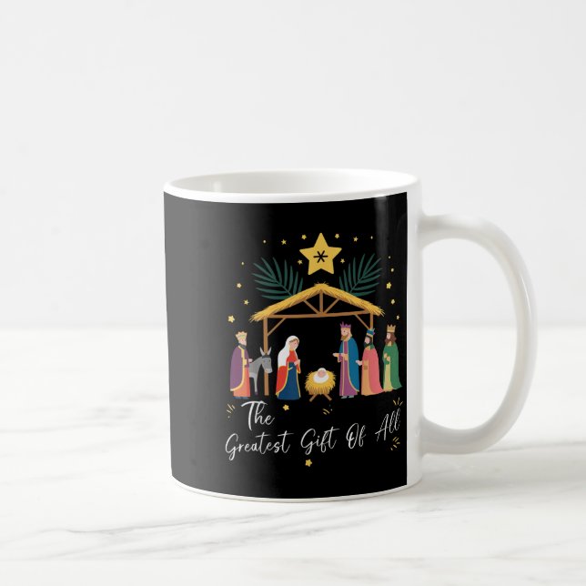 The Greatest Gift For All Christmas Nativity Jesus Coffee Mug (Right)