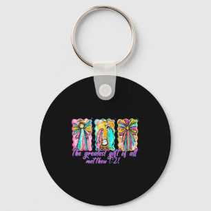 The Greatest Gift For All Christmas Nativity Jesus Key Ring