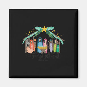 The Greatest Gift For All Christmas Nativity Jesus Magnet