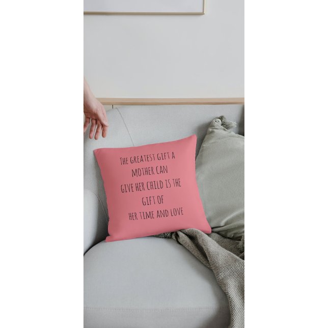 The Greatest Gift Mothers Day Birthday Cushion (Creator Uploaded)